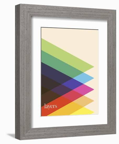 Layers-Simon C^ Page-Framed Art Print