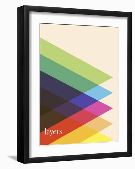 Layers-Simon C^ Page-Framed Art Print