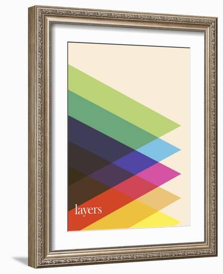 Layers-Simon C^ Page-Framed Art Print