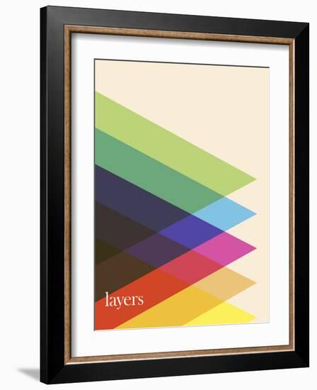 Layers-Simon C^ Page-Framed Art Print