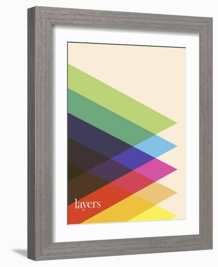 Layers-Simon C^ Page-Framed Art Print