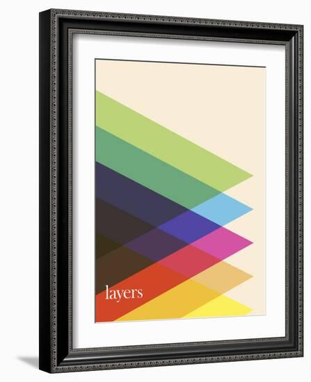 Layers-Simon C^ Page-Framed Art Print