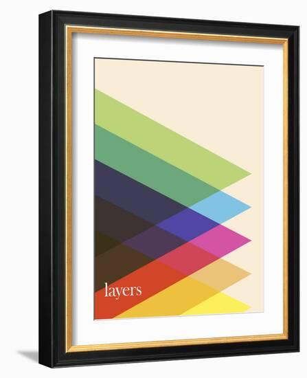 Layers-Simon C^ Page-Framed Art Print