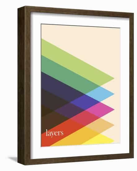 Layers-Simon C^ Page-Framed Art Print