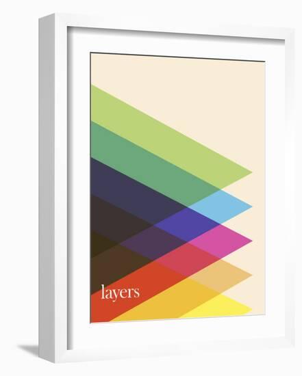 Layers-Simon C^ Page-Framed Art Print