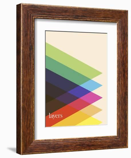 Layers-Simon C^ Page-Framed Giclee Print