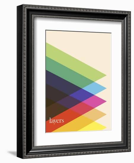 Layers-Simon C^ Page-Framed Giclee Print