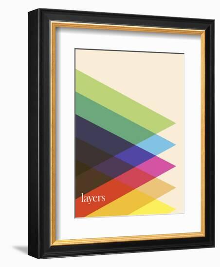 Layers-Simon C^ Page-Framed Giclee Print