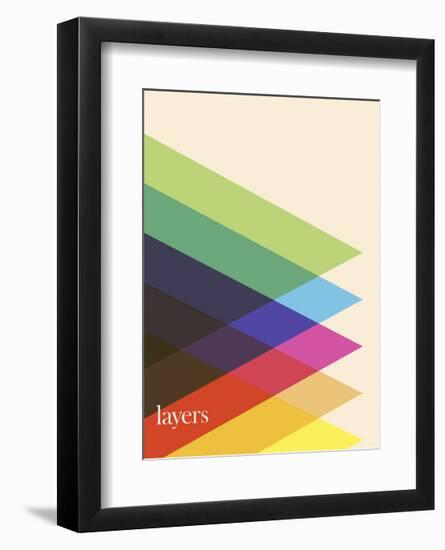 Layers-Simon C^ Page-Framed Giclee Print