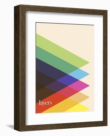 Layers-Simon C^ Page-Framed Giclee Print