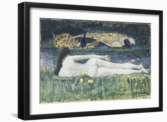Laying Nude, 1902-Mikhail Alexandrovich Vrubel-Framed Giclee Print