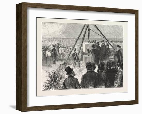 Laying the Foundation Stone of the East London Synagogue East London Synagogue Stepney Green on Mon-null-Framed Giclee Print