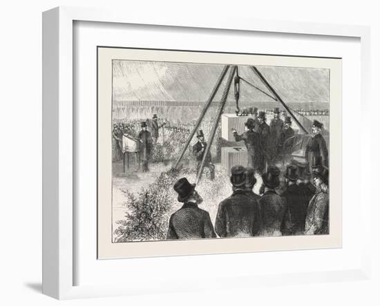 Laying the Foundation Stone of the East London Synagogue East London Synagogue Stepney Green on Mon-null-Framed Giclee Print