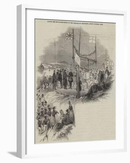 Laying the Foundation-Stone of the Temperance Monument, Mount Patrick, Cork-null-Framed Giclee Print