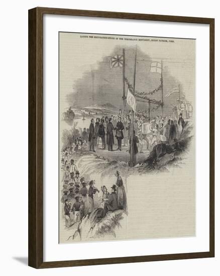 Laying the Foundation-Stone of the Temperance Monument, Mount Patrick, Cork-null-Framed Giclee Print