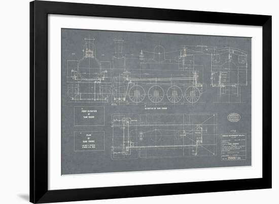 Layout for Tank Engines I-The Vintage Collection-Framed Giclee Print