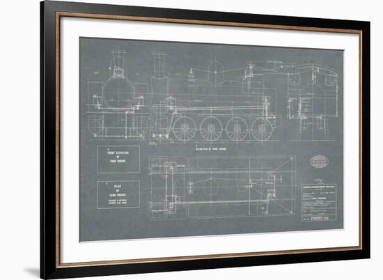 Layout for Tank Engines I-The Vintage Collection-Framed Giclee Print