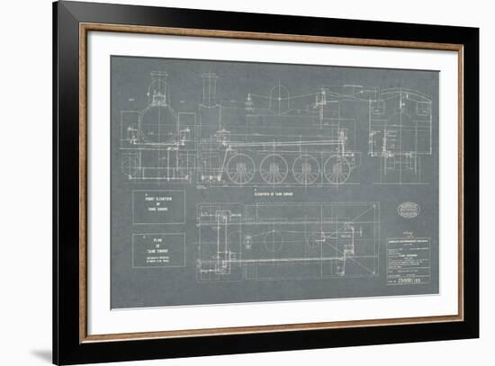 Layout for Tank Engines I-The Vintage Collection-Framed Giclee Print