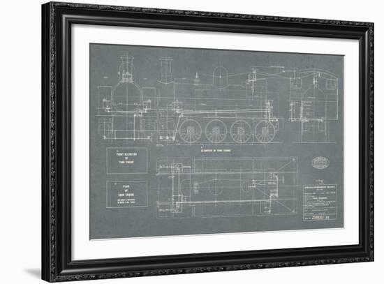 Layout for Tank Engines I-The Vintage Collection-Framed Giclee Print