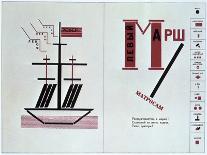 Boat Spread from 'For Reading Out Loud, a Collection of Poems, 1923-Lazar Markovich Lissitzky-Framed Giclee Print