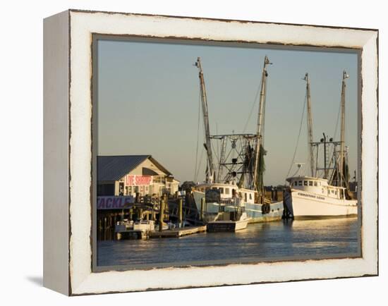 Lazaretto Creek Fishing Port, Tybee Island, Savannah, Georgia-Richard Cummins-Framed Premier Image Canvas