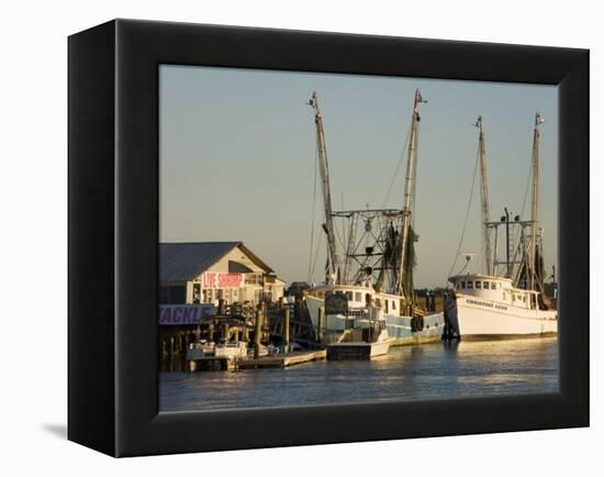 Lazaretto Creek Fishing Port, Tybee Island, Savannah, Georgia-Richard Cummins-Framed Premier Image Canvas