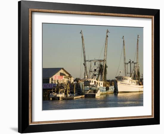 Lazaretto Creek Fishing Port, Tybee Island, Savannah, Georgia-Richard Cummins-Framed Photographic Print