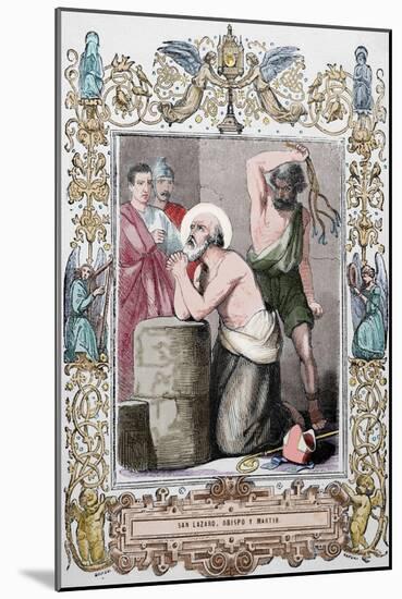Lazarus of Bethany or Saint Lazarus. Jesus Restores Him to Life for Days after His Death. Martyrdom-null-Mounted Giclee Print