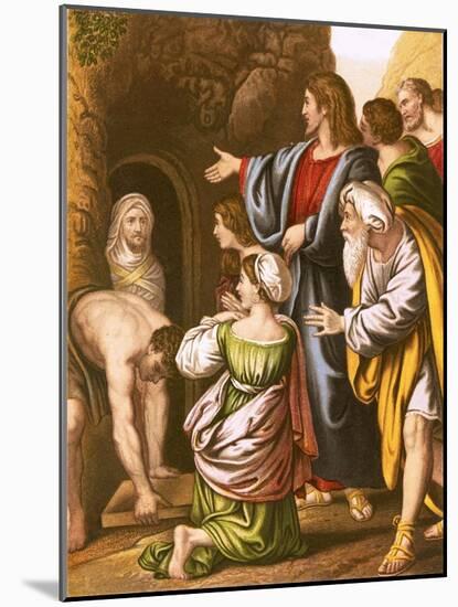 Lazarus Raised from the Dead-English-Mounted Giclee Print