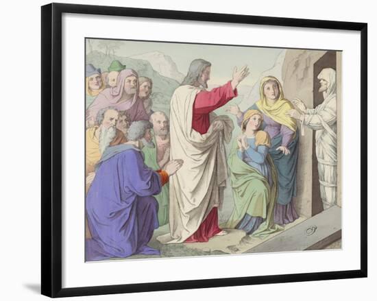 Lazarus Returned to Life-null-Framed Giclee Print