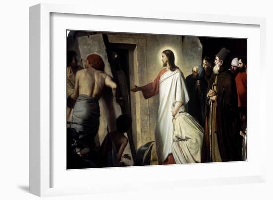 Lazarus-Carl Bloch-Framed Giclee Print