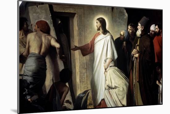 Lazarus-Carl Bloch-Mounted Giclee Print