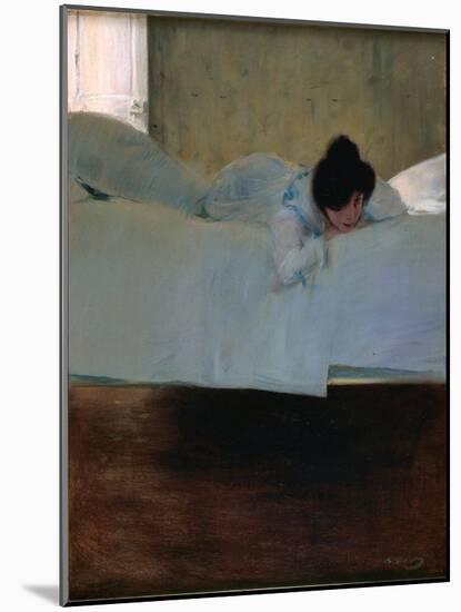 Laziness - Paresse - Peinture De Ramon Casas (1866-1932) - C. 1898 - Oil on Canvas - 32643 - Museu-Ramon Casas-Mounted Giclee Print