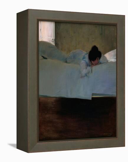 Laziness-Ramon Casas-Framed Premier Image Canvas