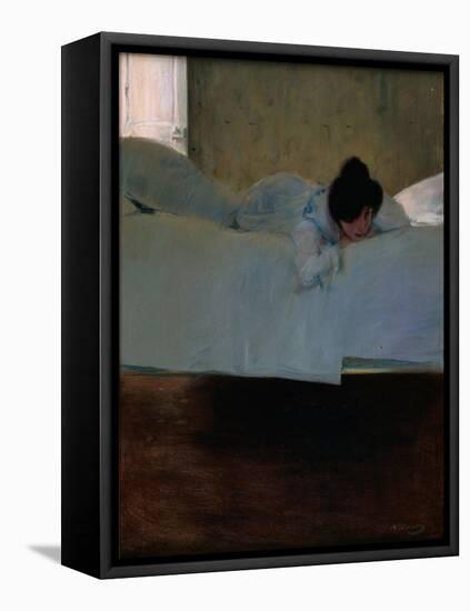 Laziness-Ramon Casas-Framed Premier Image Canvas