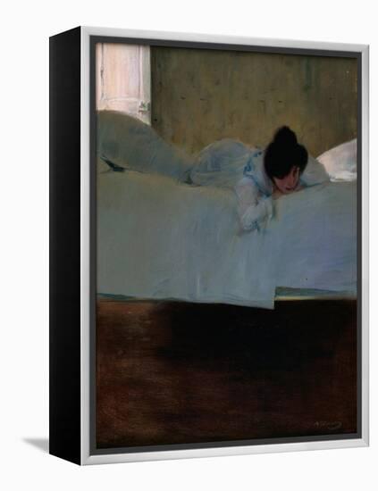 Laziness-Ramon Casas-Framed Premier Image Canvas