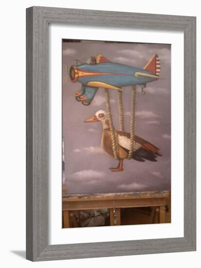 Lazy Bird 1-Leah Saulnier-Framed Giclee Print