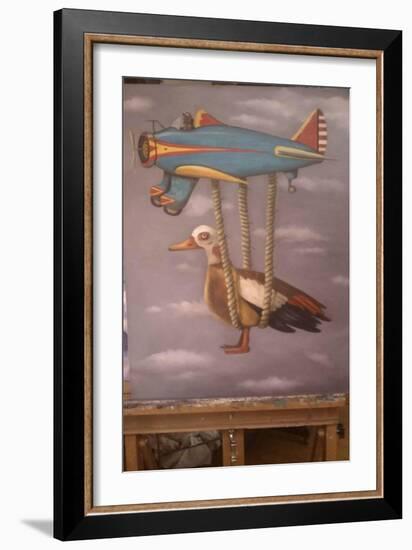 Lazy Bird 1-Leah Saulnier-Framed Giclee Print