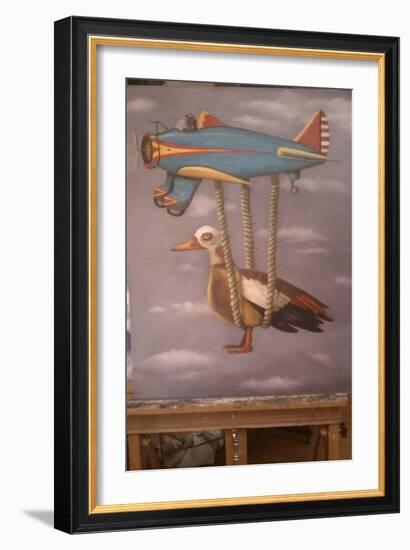 Lazy Bird 1-Leah Saulnier-Framed Giclee Print