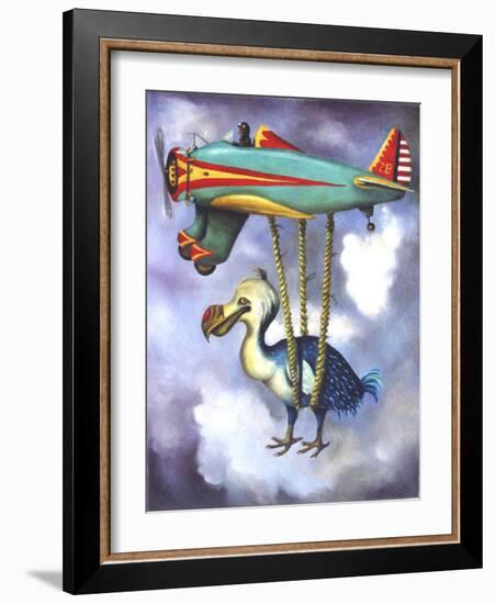 Lazy Bird W Dodo-Leah Saulnier-Framed Giclee Print