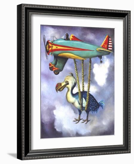 Lazy Bird W Dodo-Leah Saulnier-Framed Giclee Print