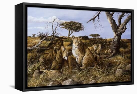 Lazy in the Grass-Trevor V. Swanson-Framed Premier Image Canvas