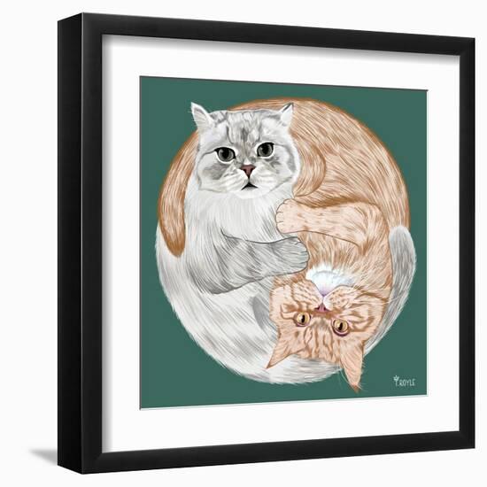 Lazy Sunday Cat III-Tara Royle-Framed Art Print