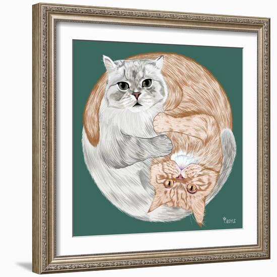 Lazy Sunday Cat III-Tara Royle-Framed Art Print