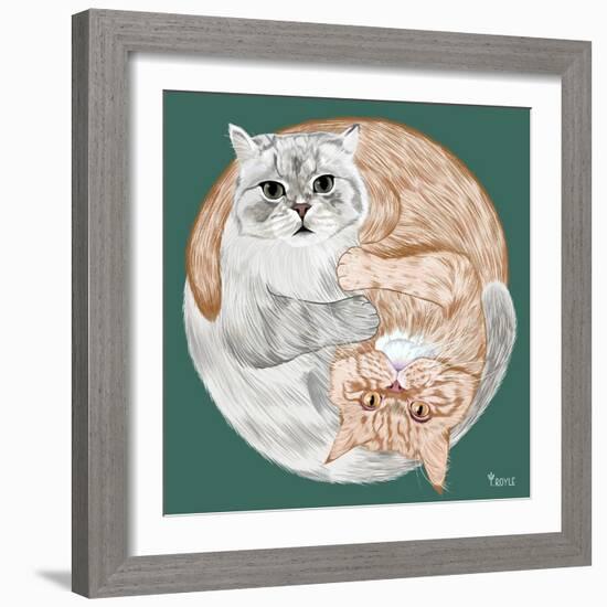 Lazy Sunday Cat III-Tara Royle-Framed Art Print