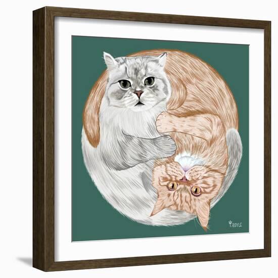 Lazy Sunday Cat III-Tara Royle-Framed Art Print