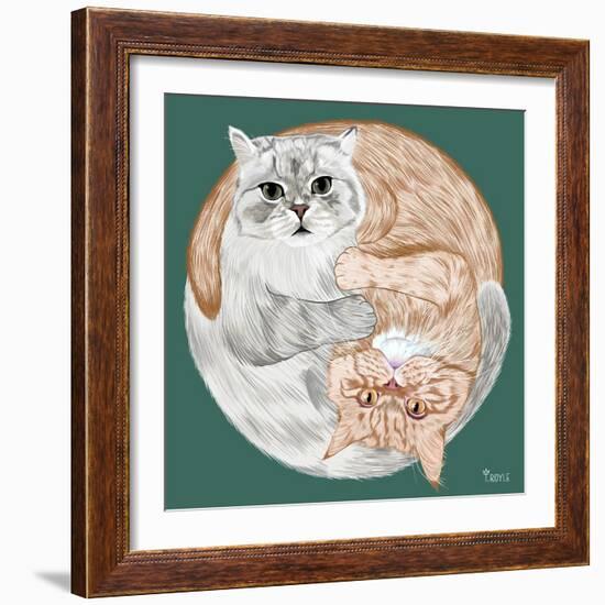 Lazy Sunday Cat III-Tara Royle-Framed Art Print