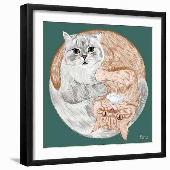 Lazy Sunday Cat III-Tara Royle-Framed Art Print