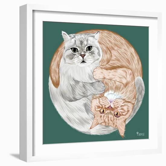 Lazy Sunday Cat III-Tara Royle-Framed Art Print