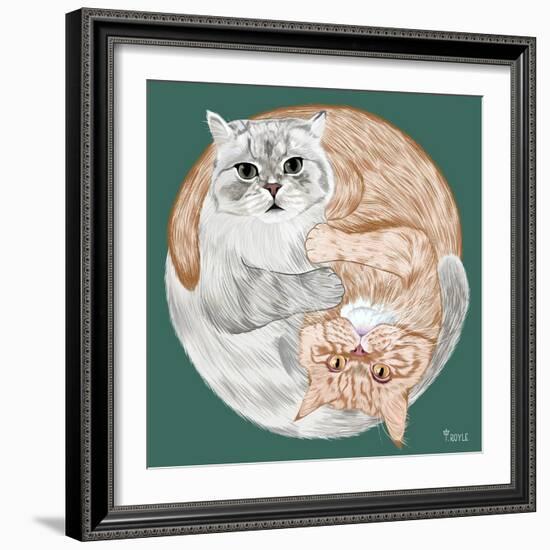 Lazy Sunday Cat III-Tara Royle-Framed Art Print